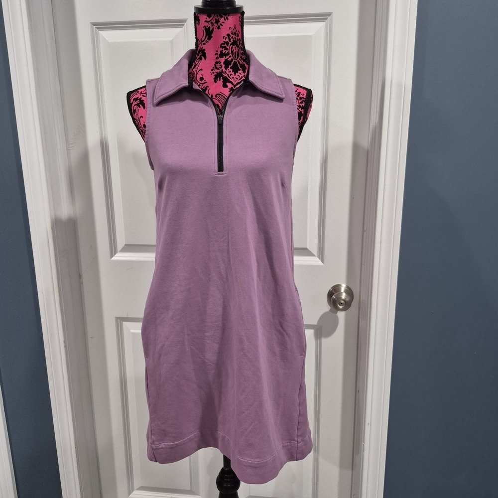 American Giant Dress Womens XS Mauve Purple Tennis Sleeveless Preppy Old Money